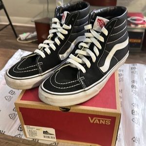 Vans classic black Old Skool hi top sneakers
